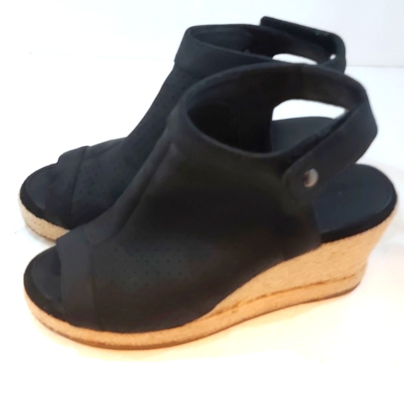 SKECHERS | Women's Indigo Sky Love Dust Espadrille Wedges Black Size 8 - Picture 3 of 8